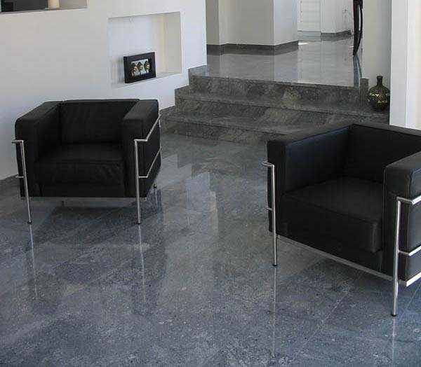 Residence Villa Steps and Floor Tiles by Polished China Viscount White Granite 1